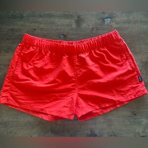 Patagonia Red Athletic Shorts Lightweight Performance
